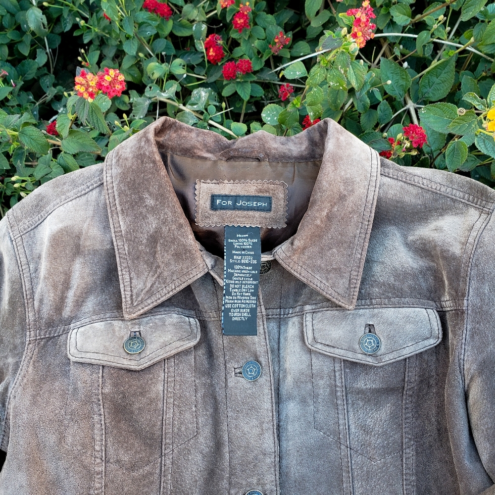 For Joseph suede leather jacket